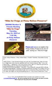 GEHWA Hike for Frogs